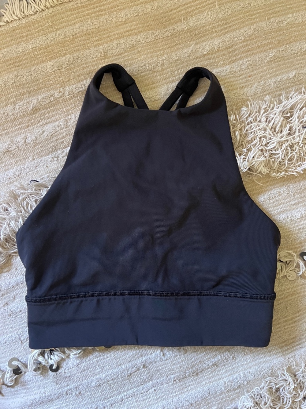Lululemon High Neck Energy Bra - Black Size 4